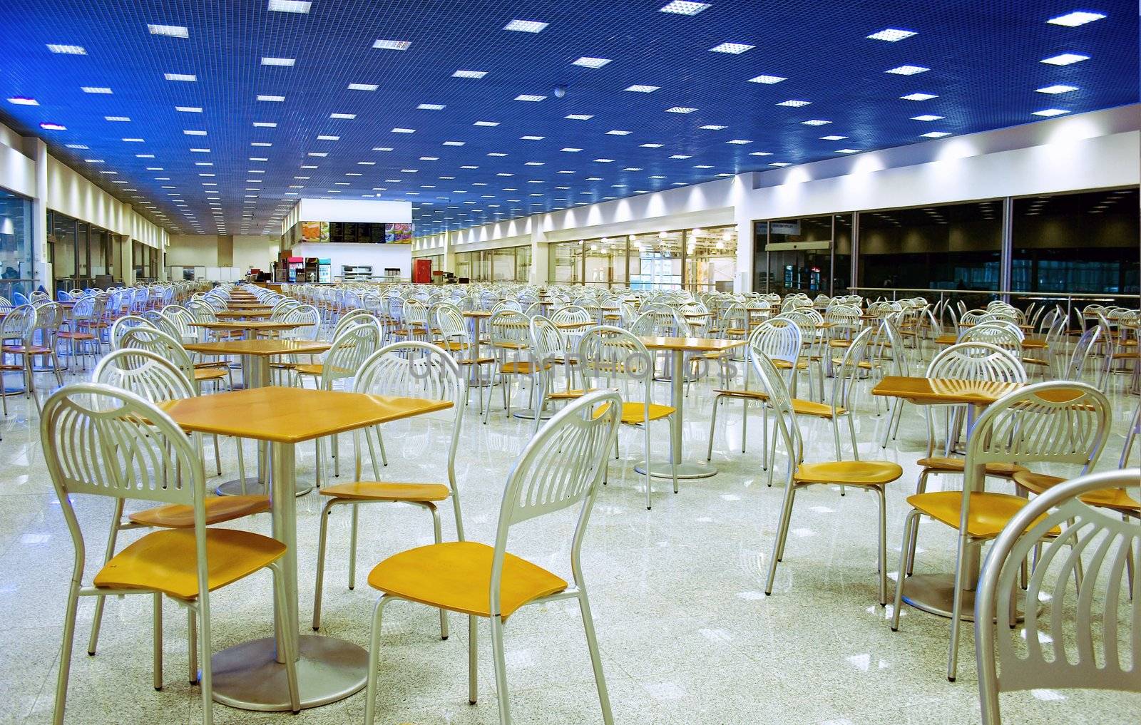 Empty publik cafe by AlexKhrom