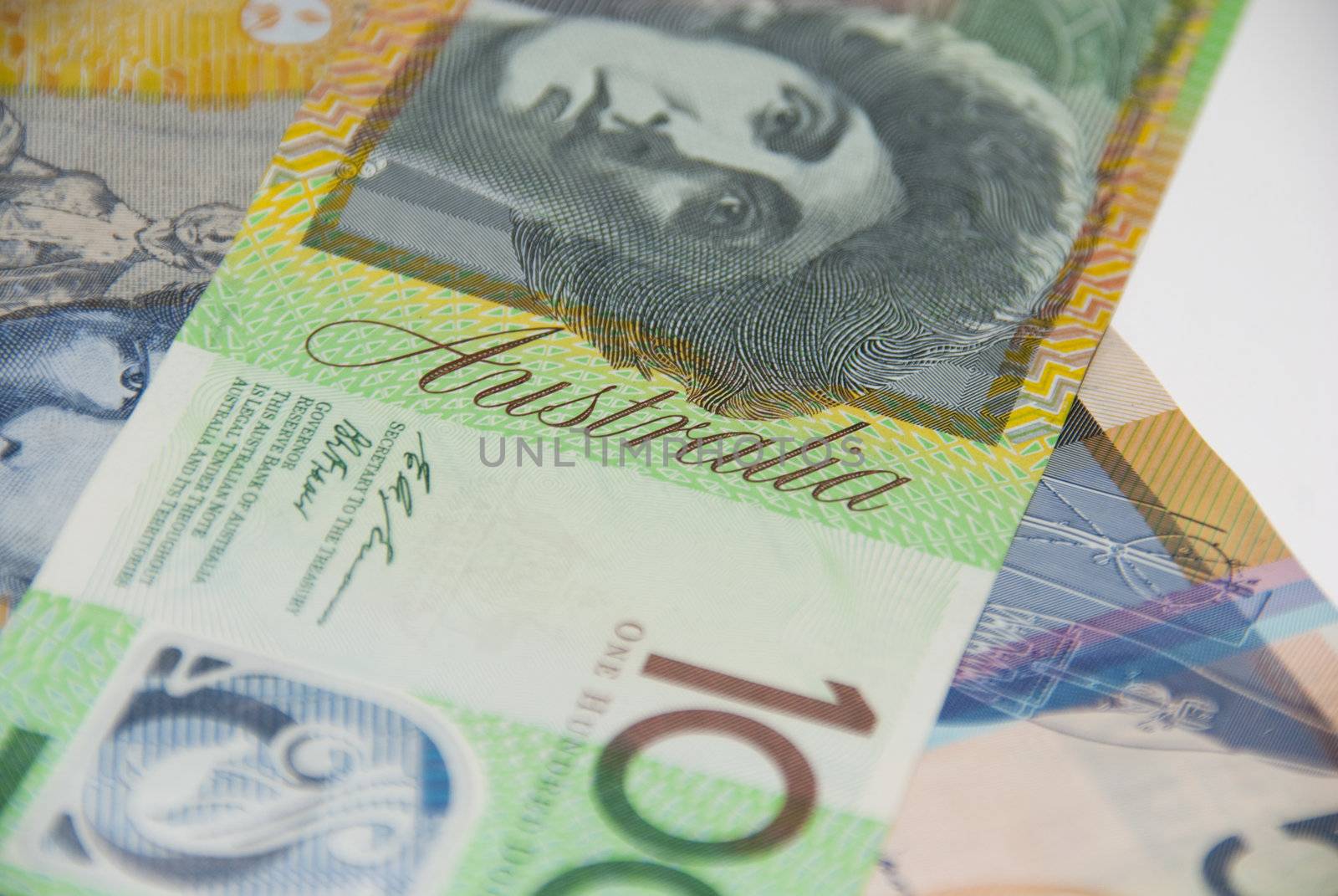 Australian Currency closeup. by wojciechkozlowski