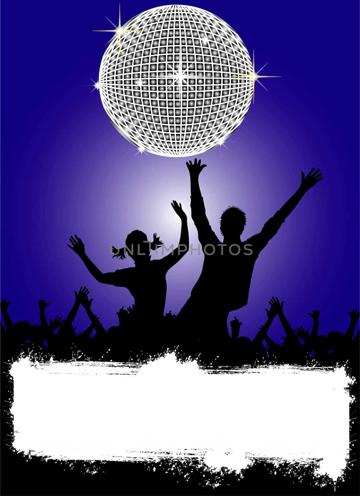 party disco placard by peromarketing