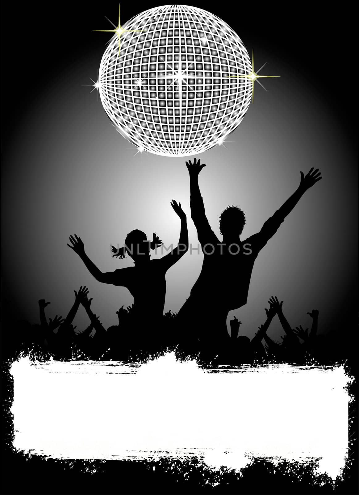 party disco placard by peromarketing