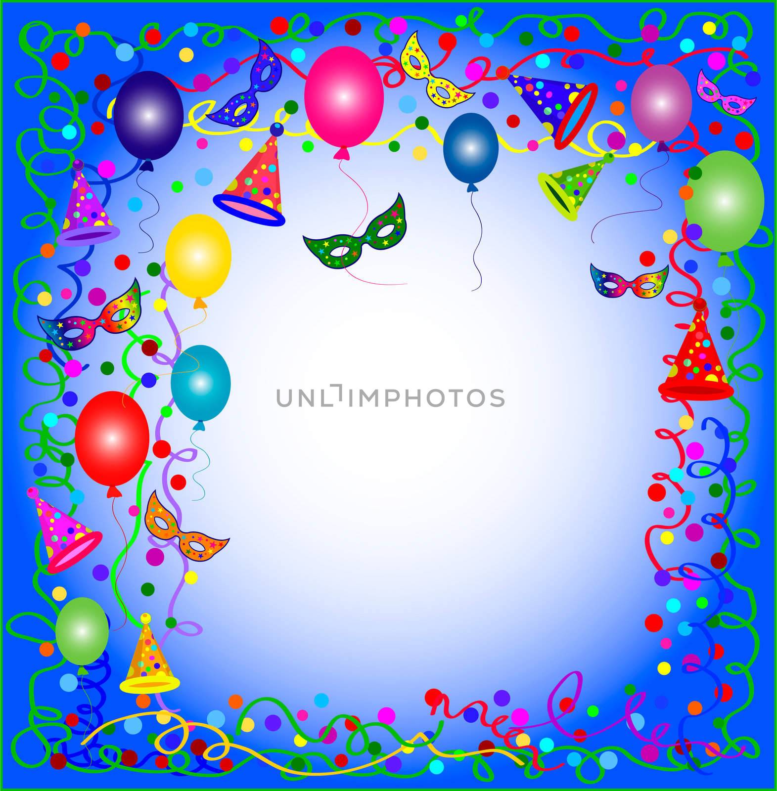 illustration of a colorful party background