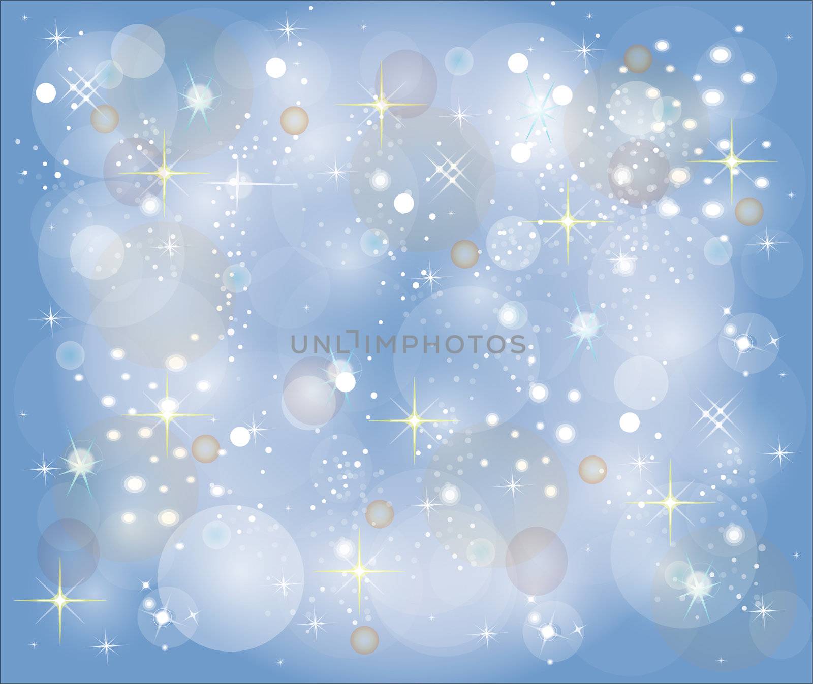 sky blue christmas background with stars by peromarketing