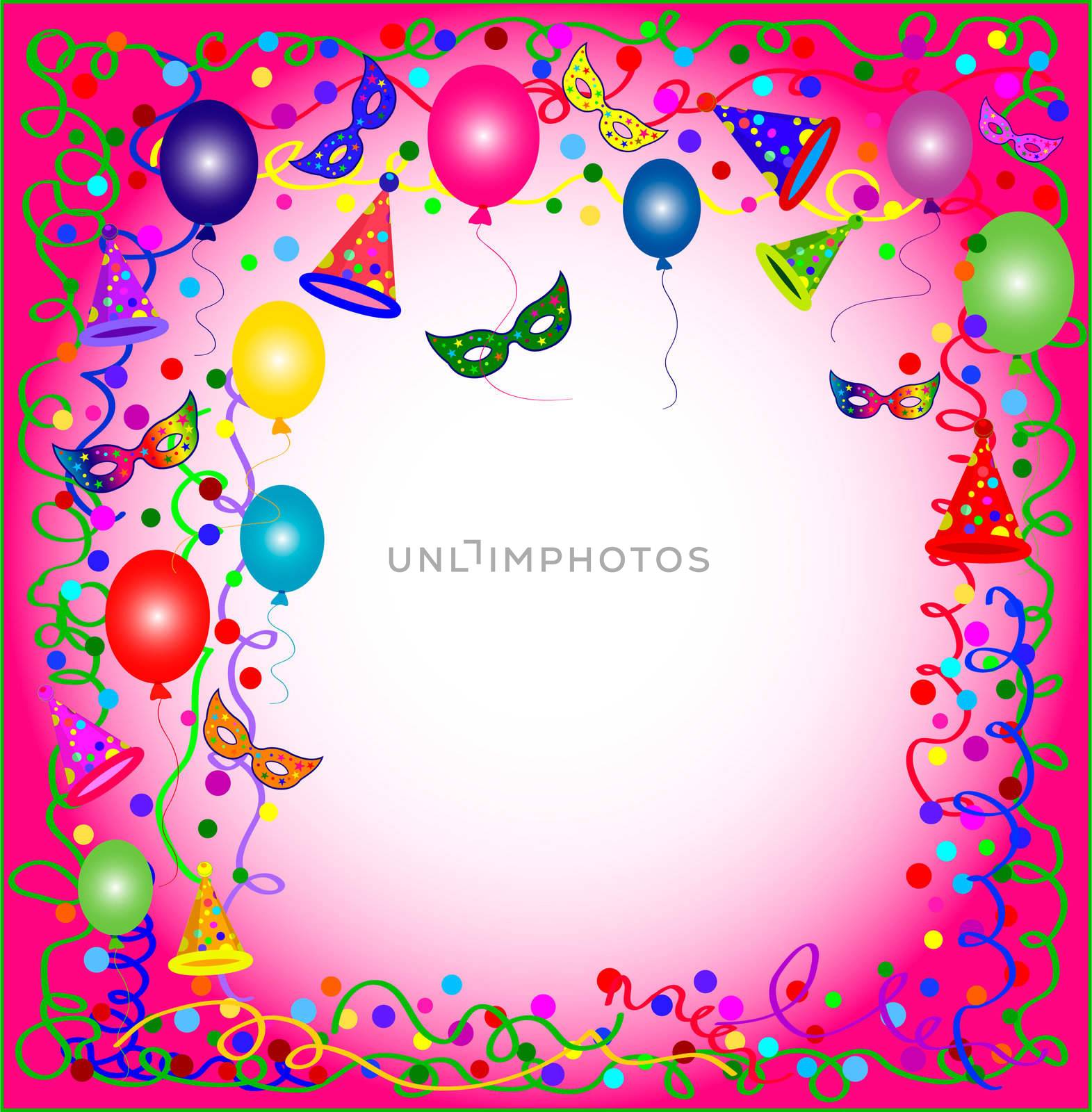 pink party background by peromarketing