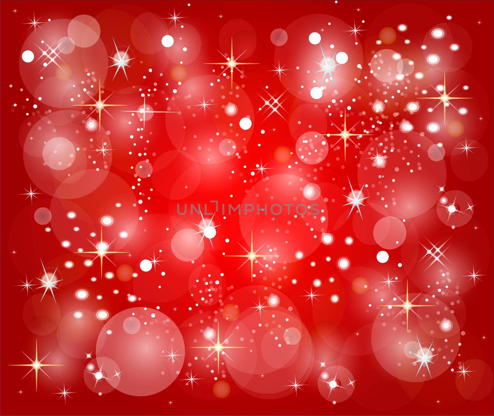 red christmas background with stars by peromarketing