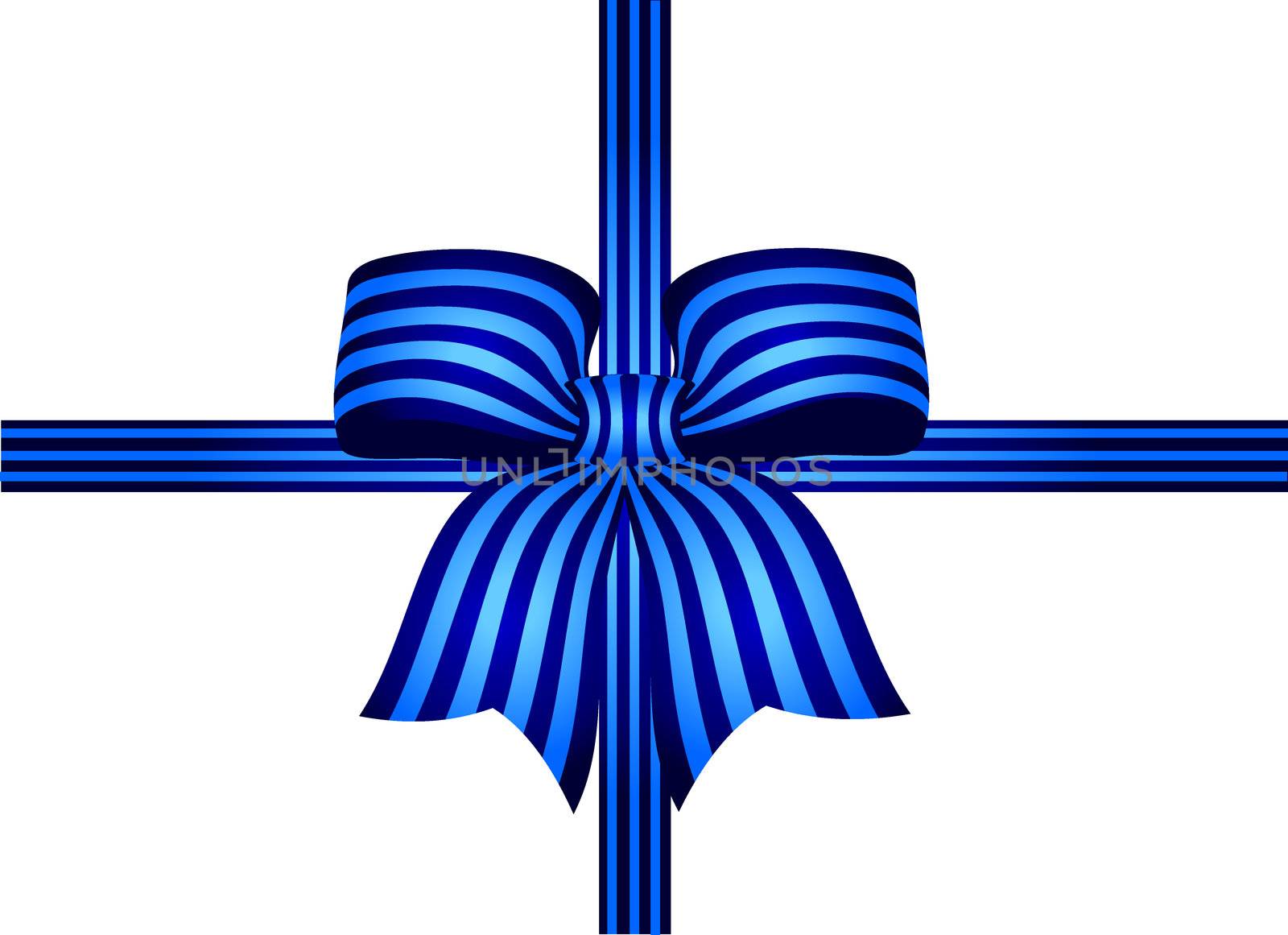 illustration of a ribbon with stripes