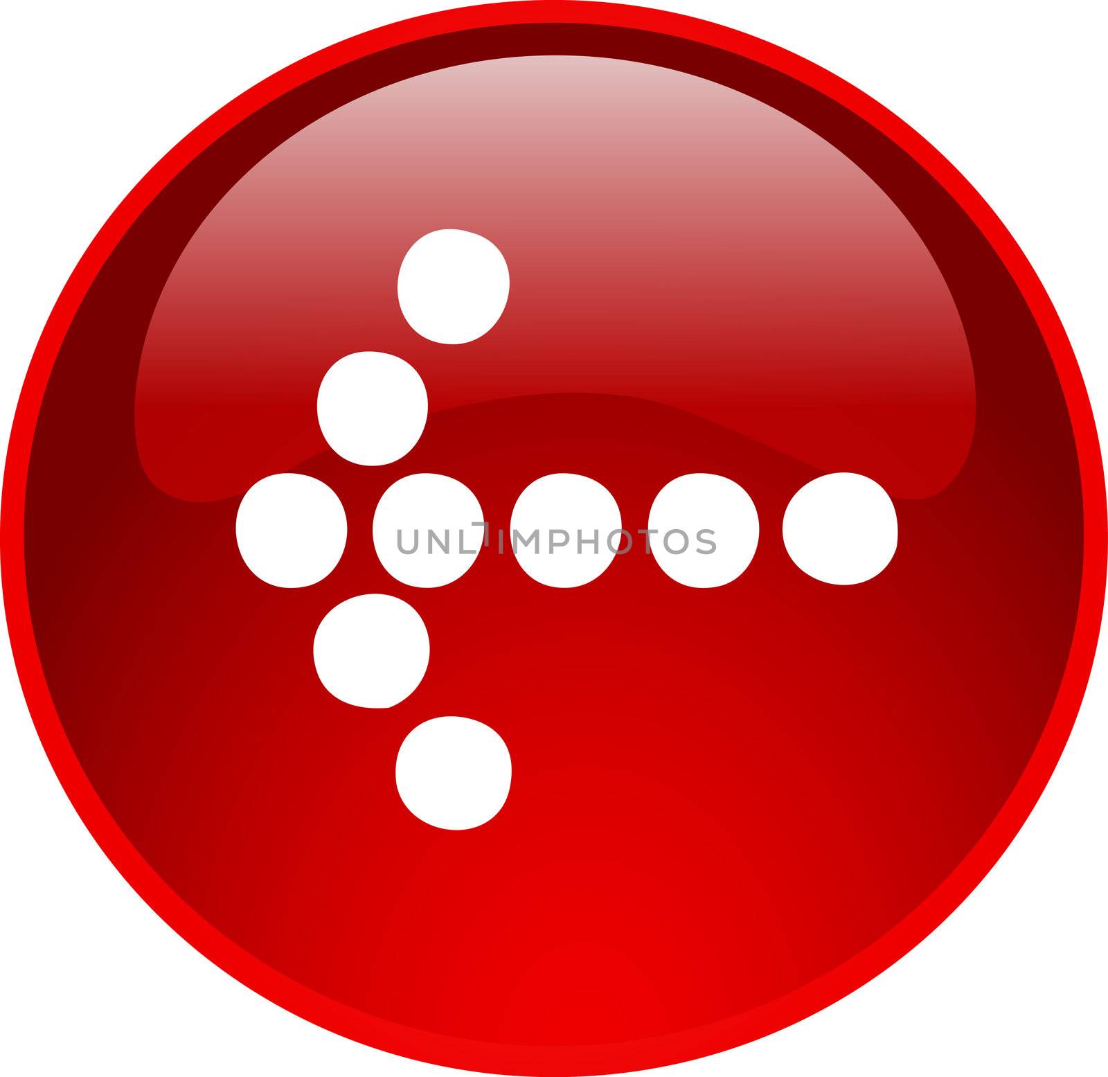 illustration of a red arrow button