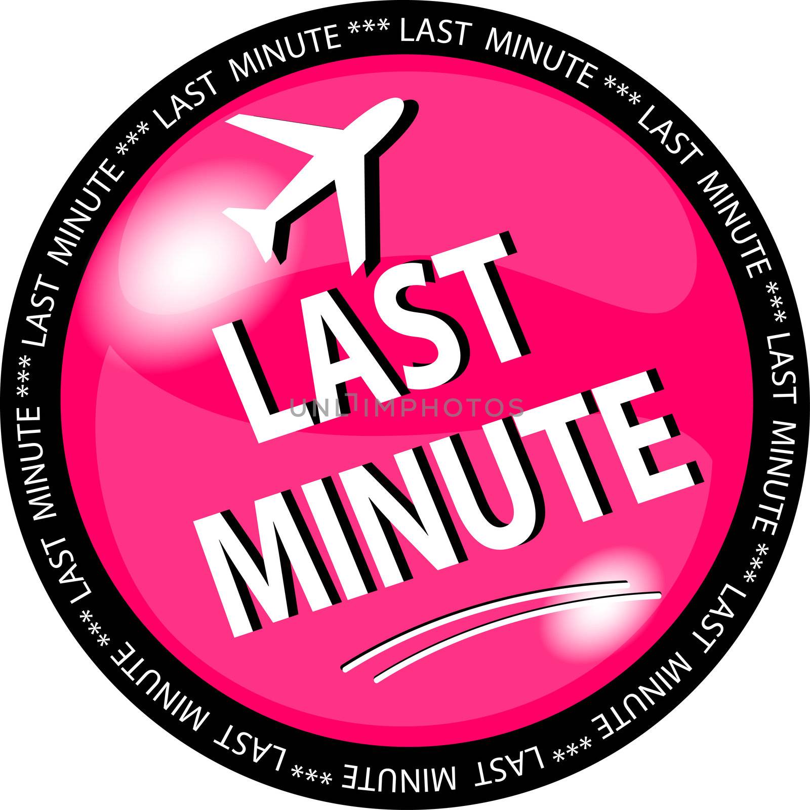 illustration of a pink last minute button