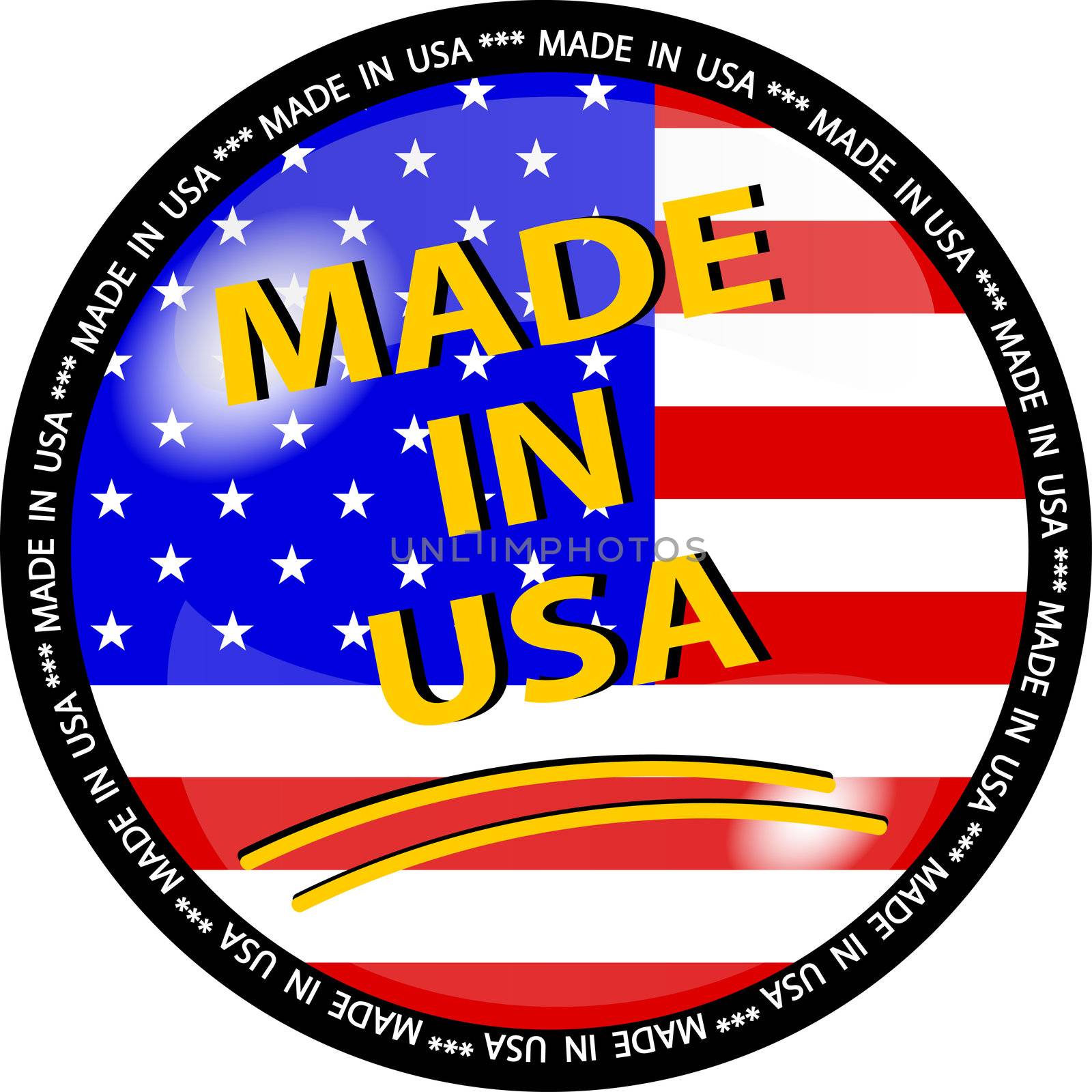 made in usa button by peromarketing