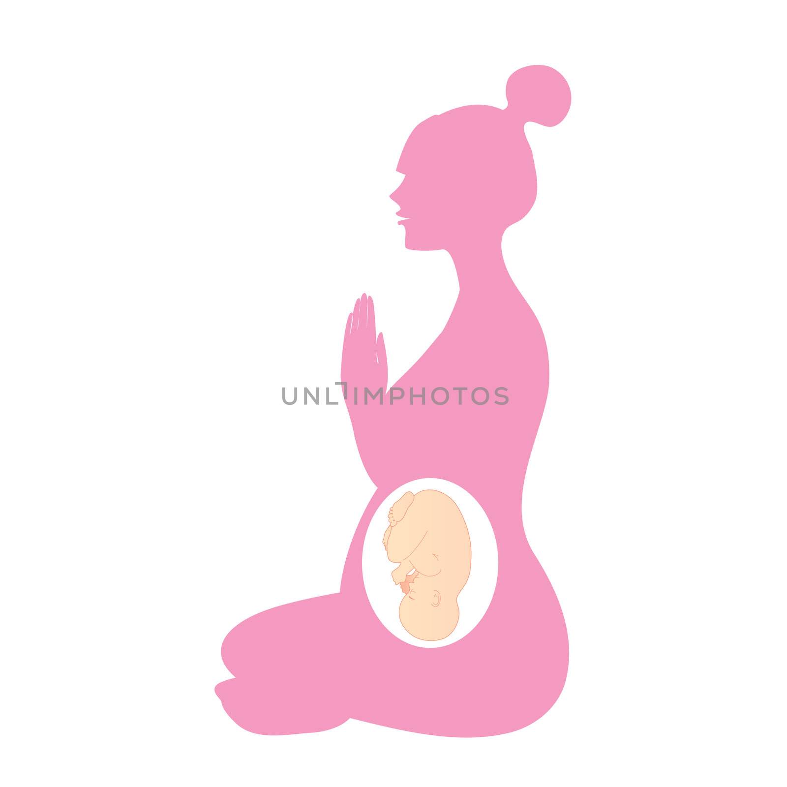 sign - a yoga for pregnant women