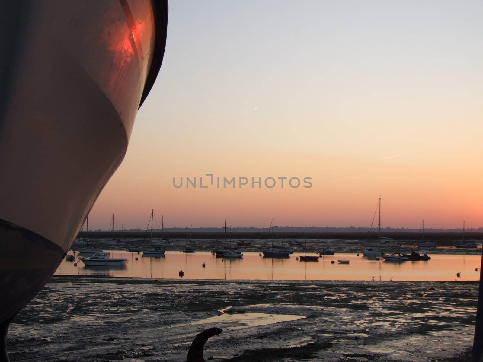 Boats River And Sunset