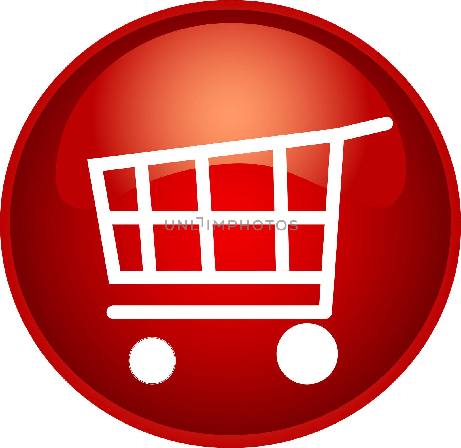 illustration of a red shopping button