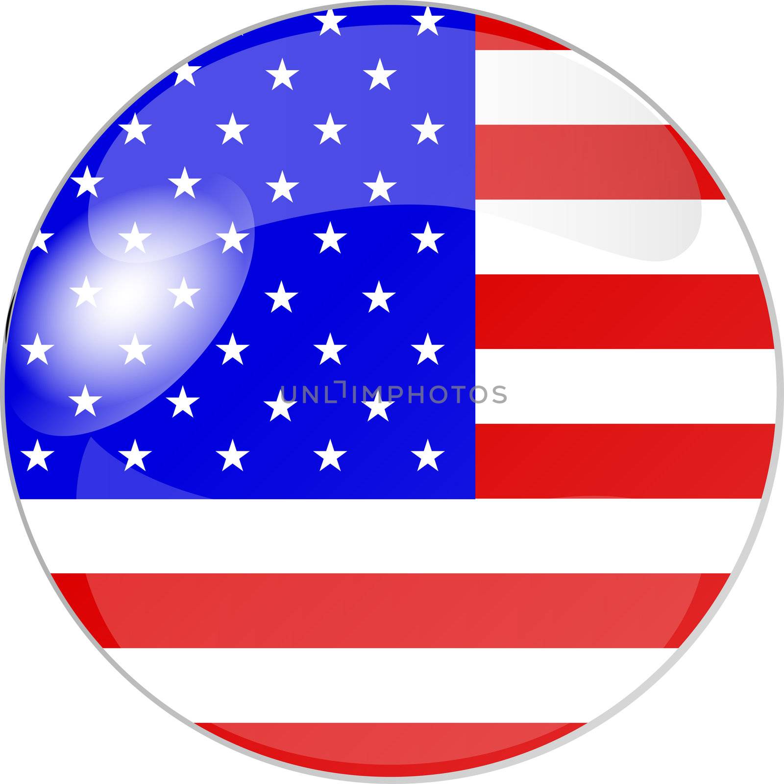 illustration of a button usa