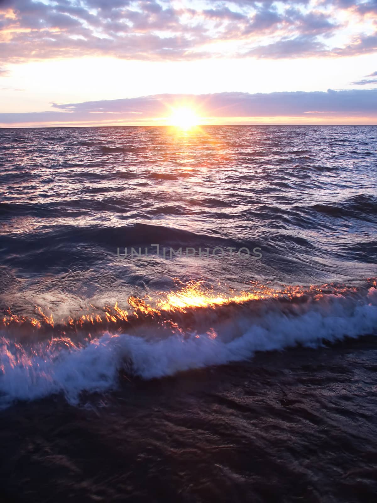 Lake Superior Sunset by Wirepec