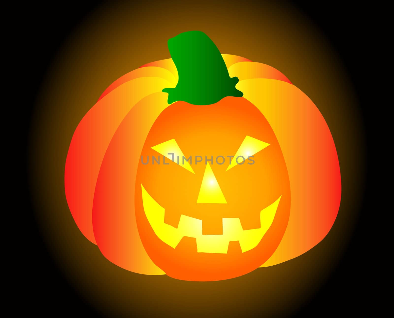 illustration of a halloween pumpkin