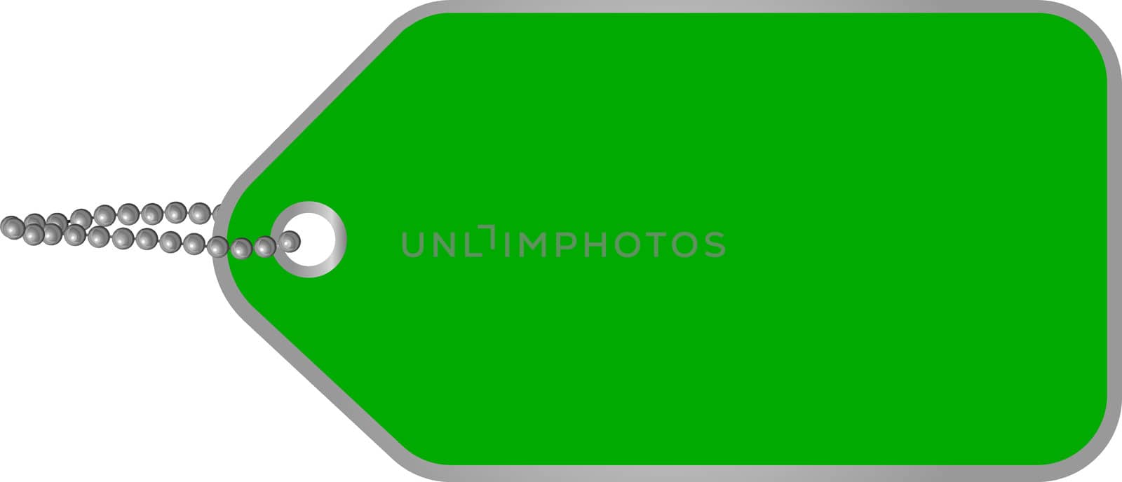 green cardboard tag by peromarketing