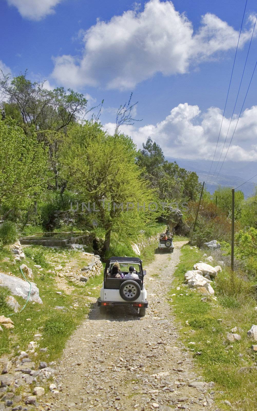 Jeep safari. Mountains of Alanya, Turkey. 