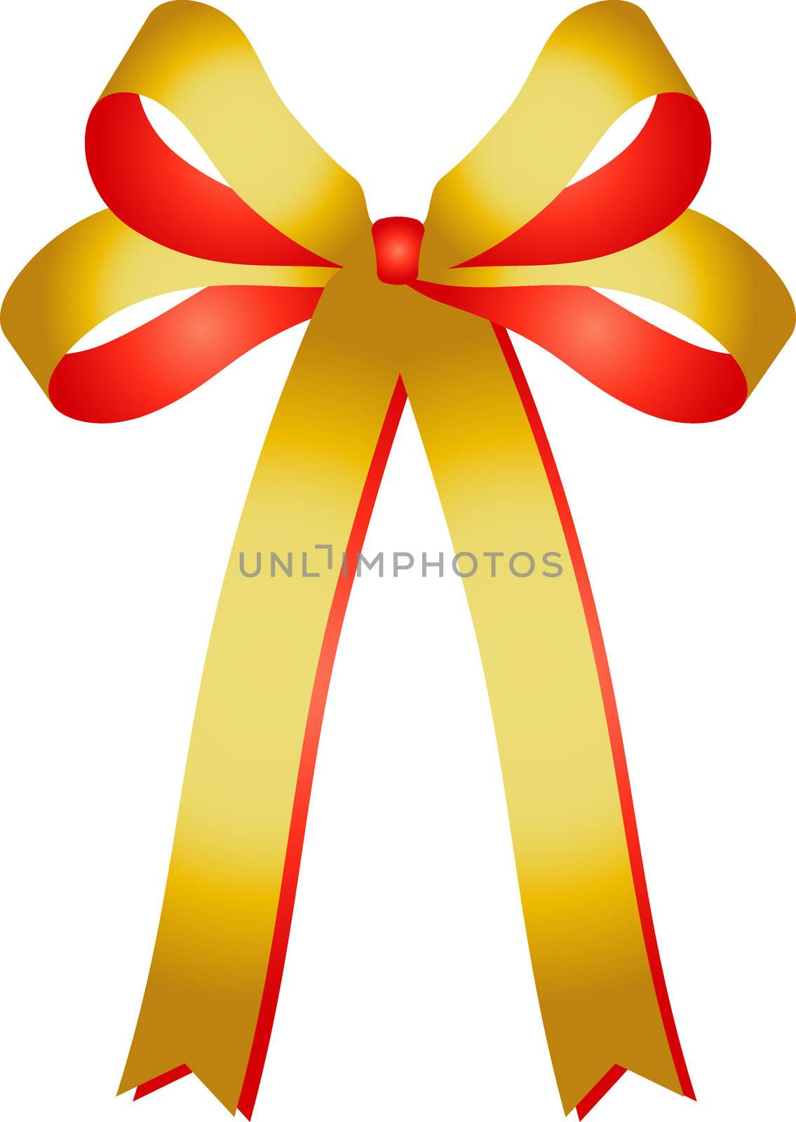 gold - red bicolor ribbon by peromarketing