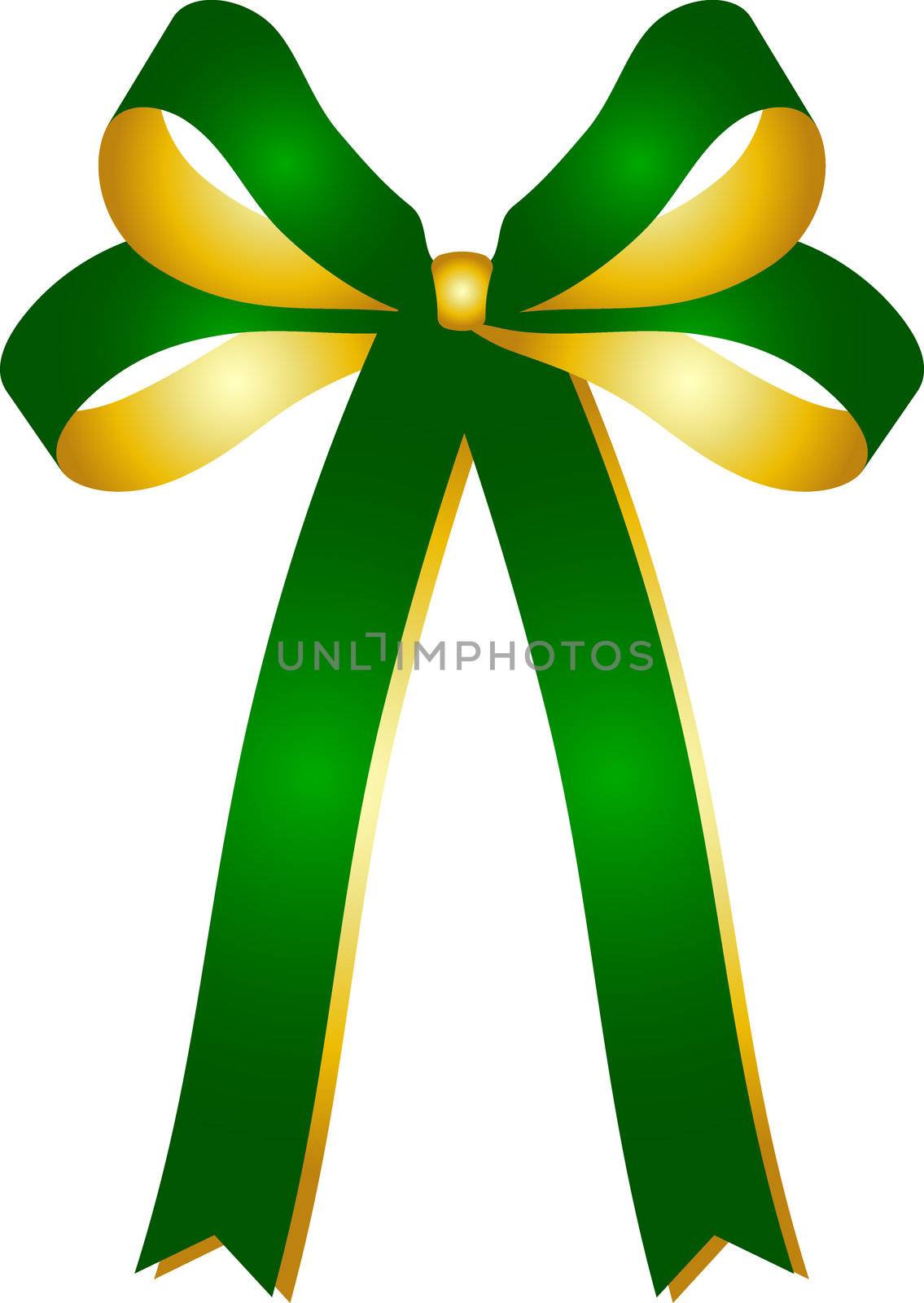 green - gold bicolor ribbon by peromarketing