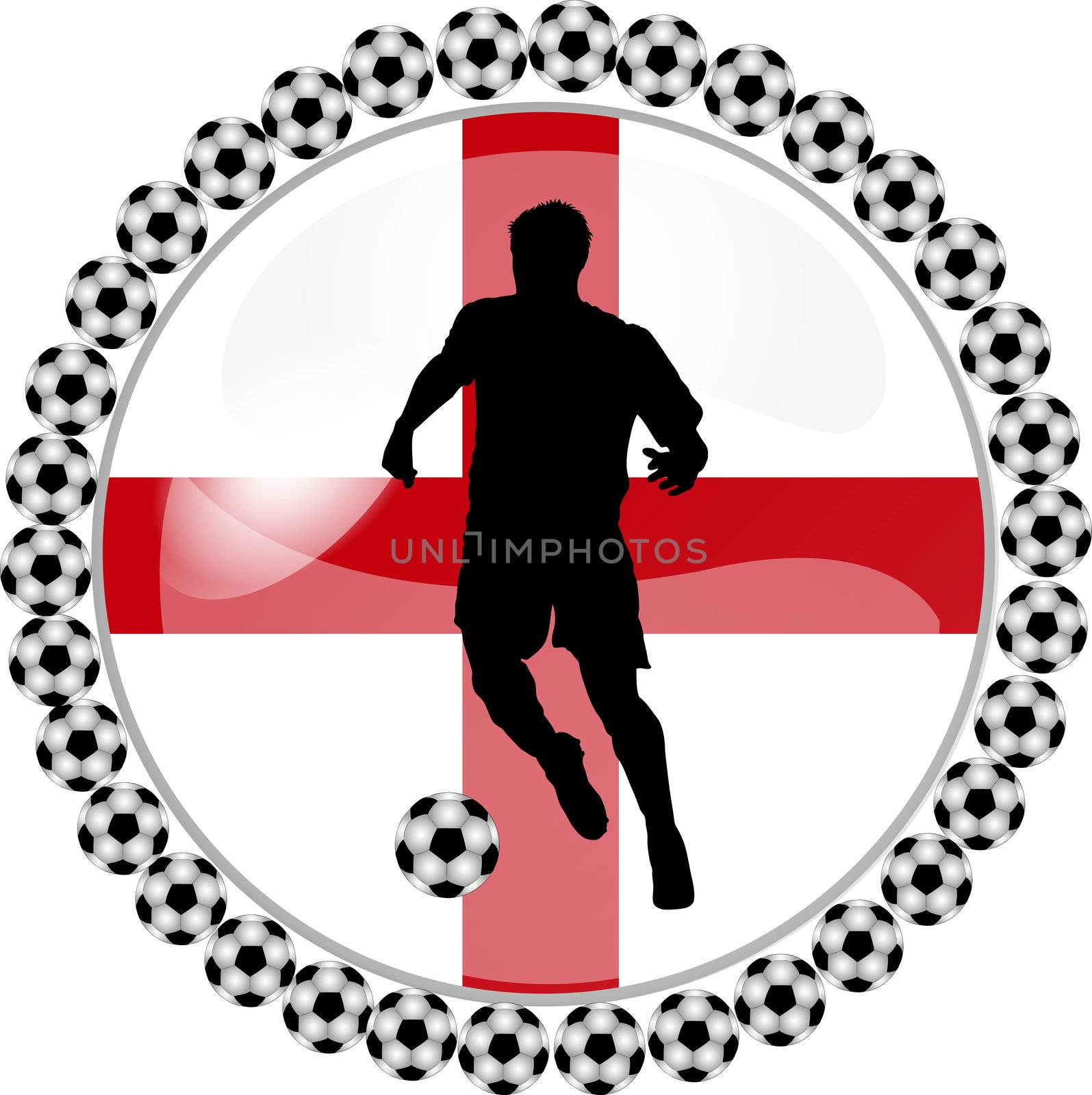 soccer button england by peromarketing