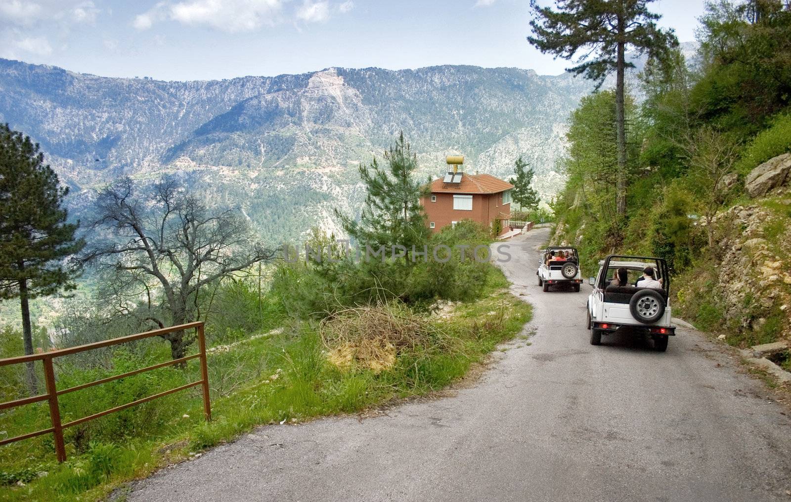 Jeep safari. Mountains of Alanya, Turkey. 