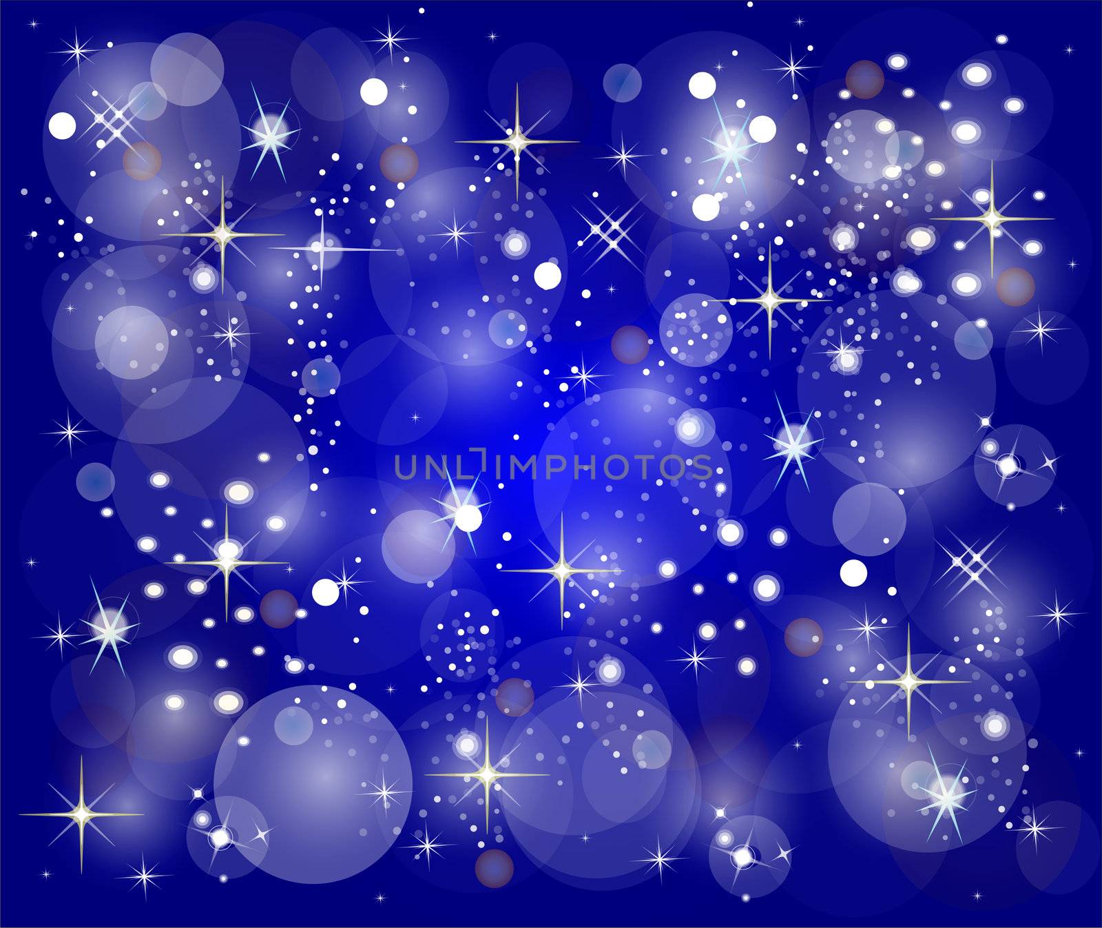 blue christmas background with stars by peromarketing