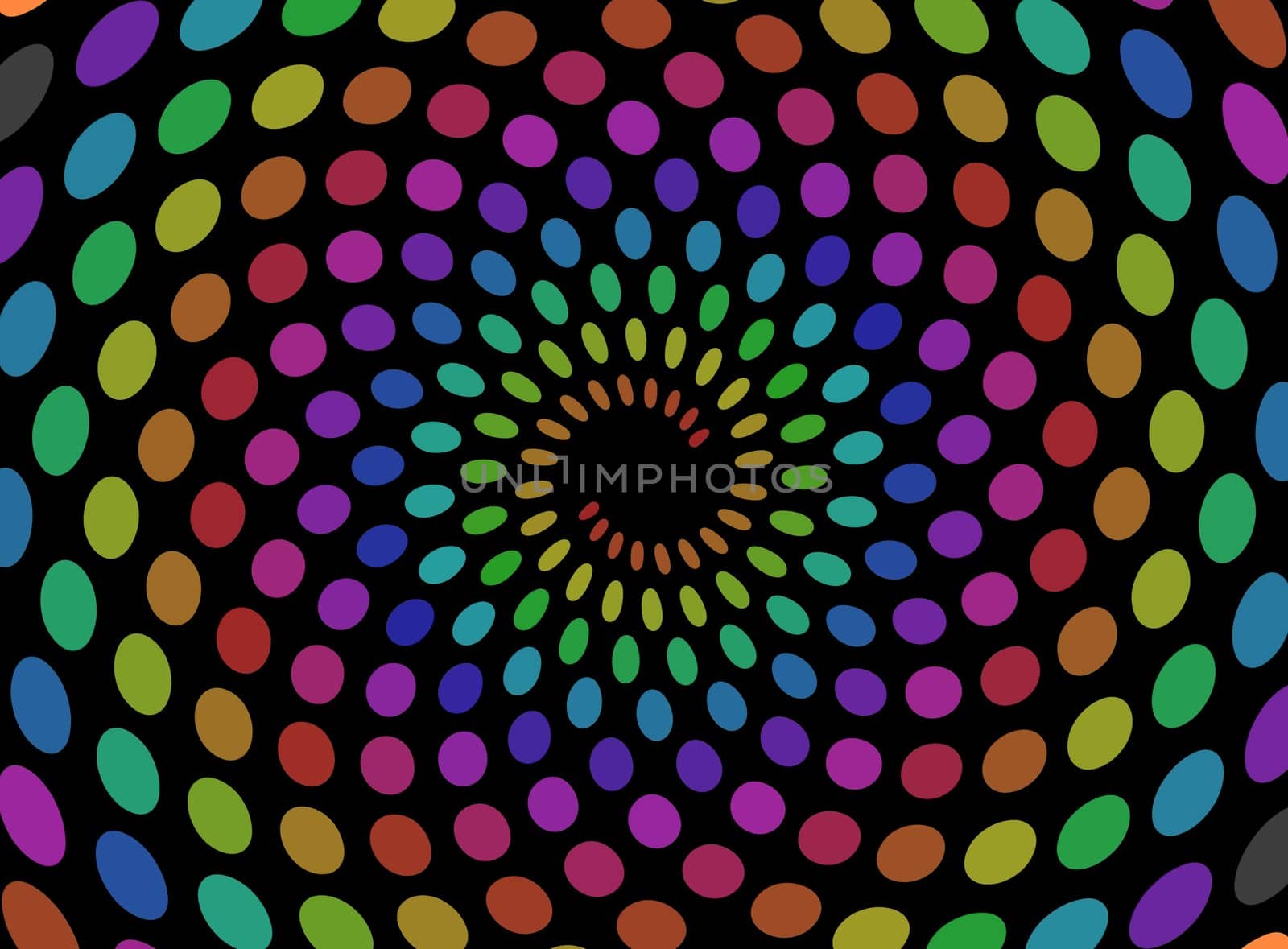 Abstract background illustration of multicoloured dots