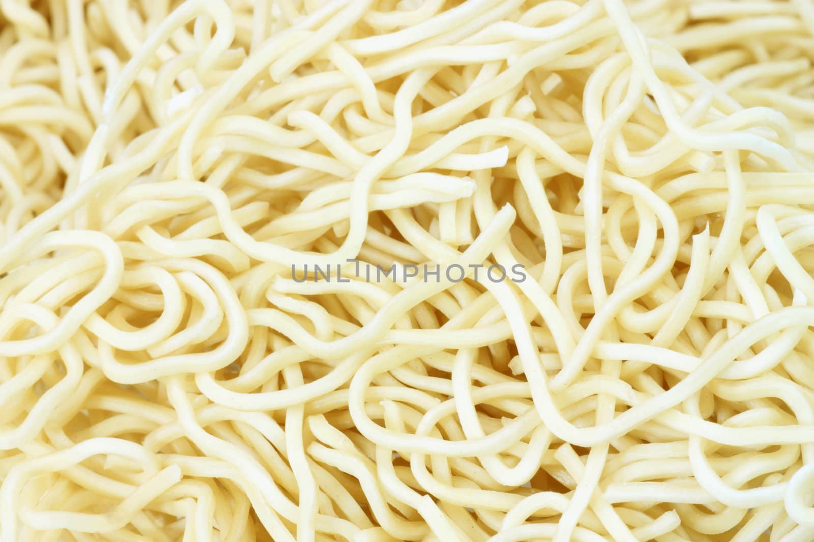 Raw mie noodles from China as background
