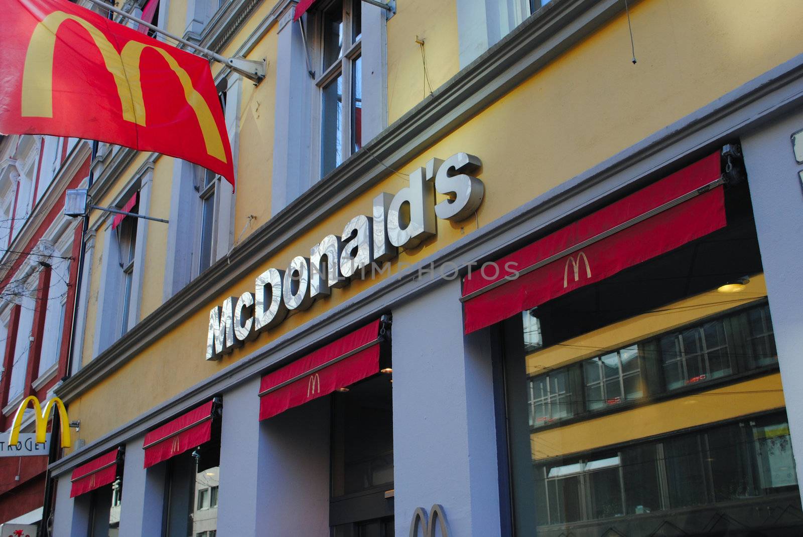 A McDonald's restaurant in Oslo, Norway.