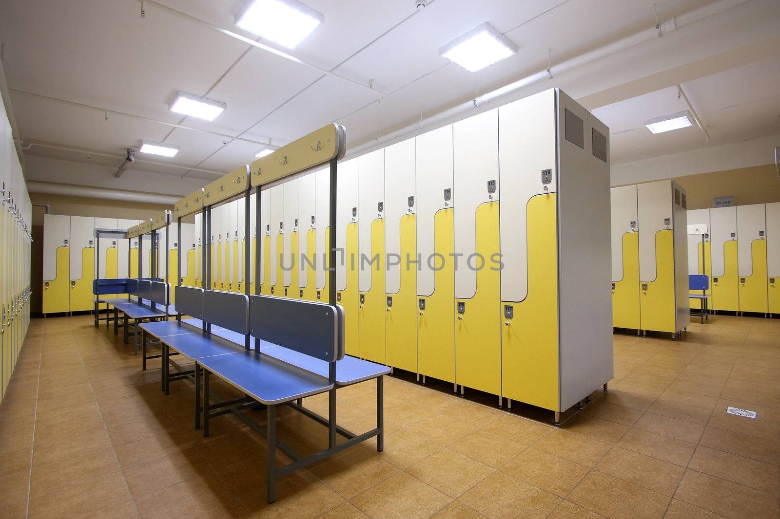 Modern locker room