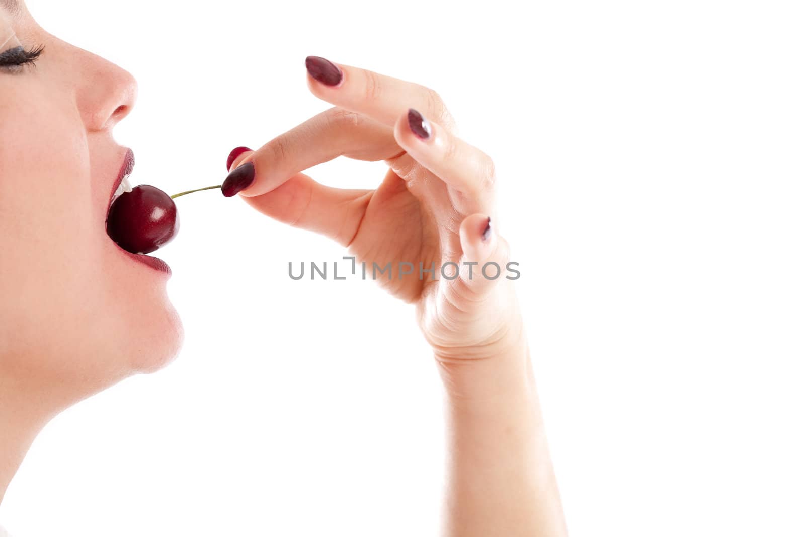 Eating a cherry by Fotosmurf