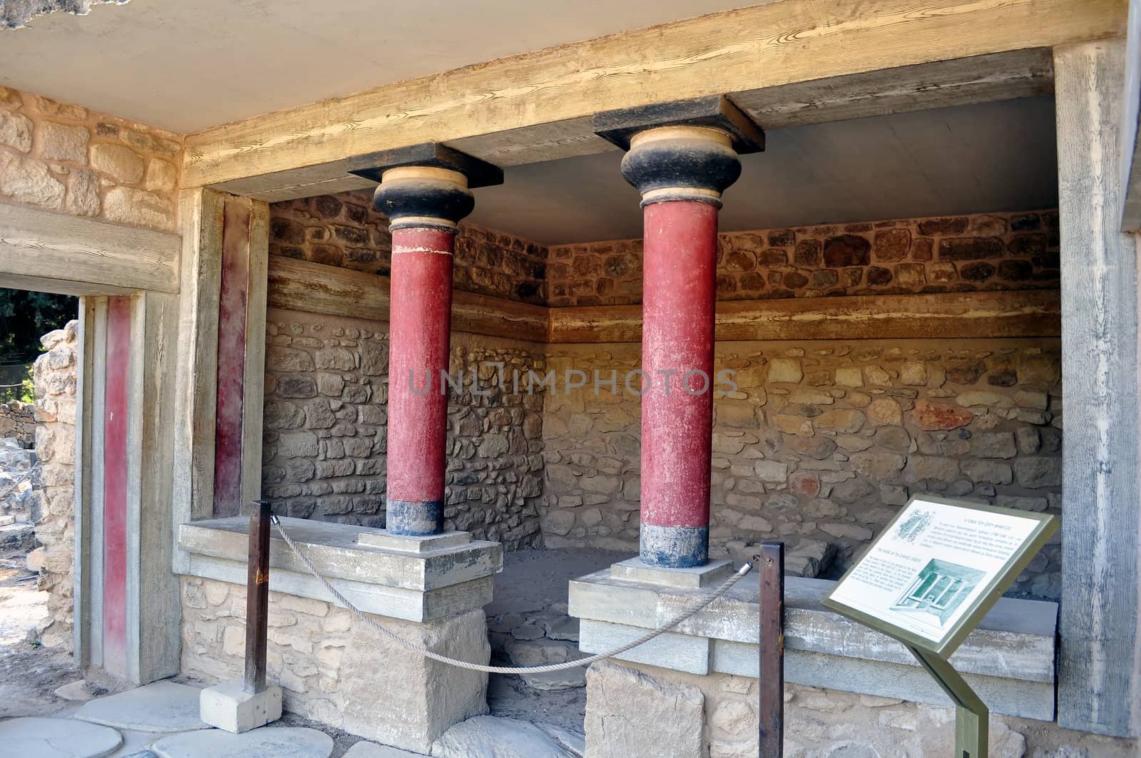 Travel photography: Ancient ruins: Knossos Palace in Crete, Greece