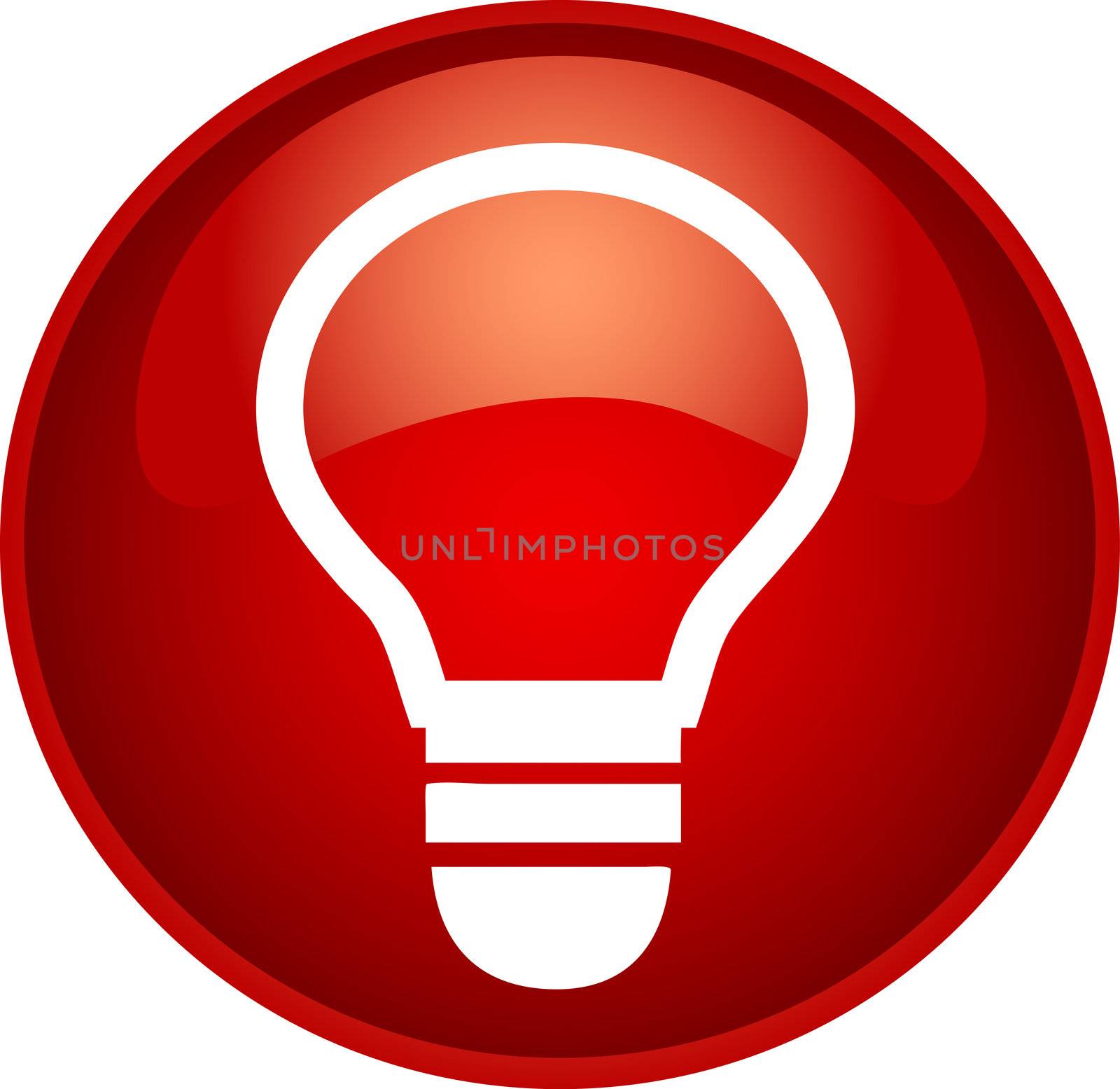 red bulb button by peromarketing
