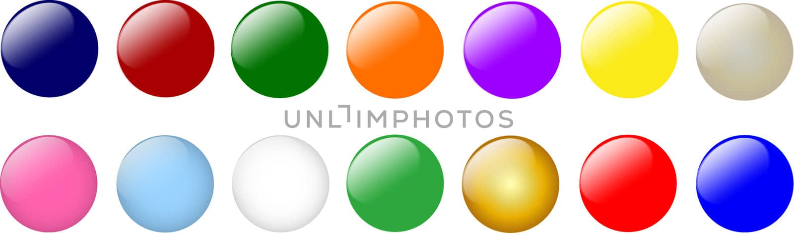set of colorful buttons by peromarketing