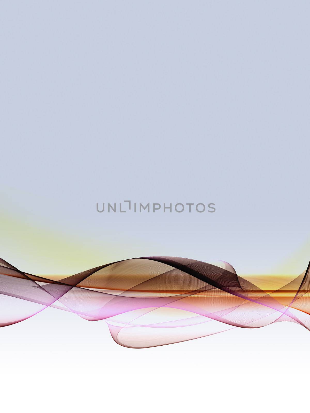 An abstract wallpaper on a gradient light blue/white background