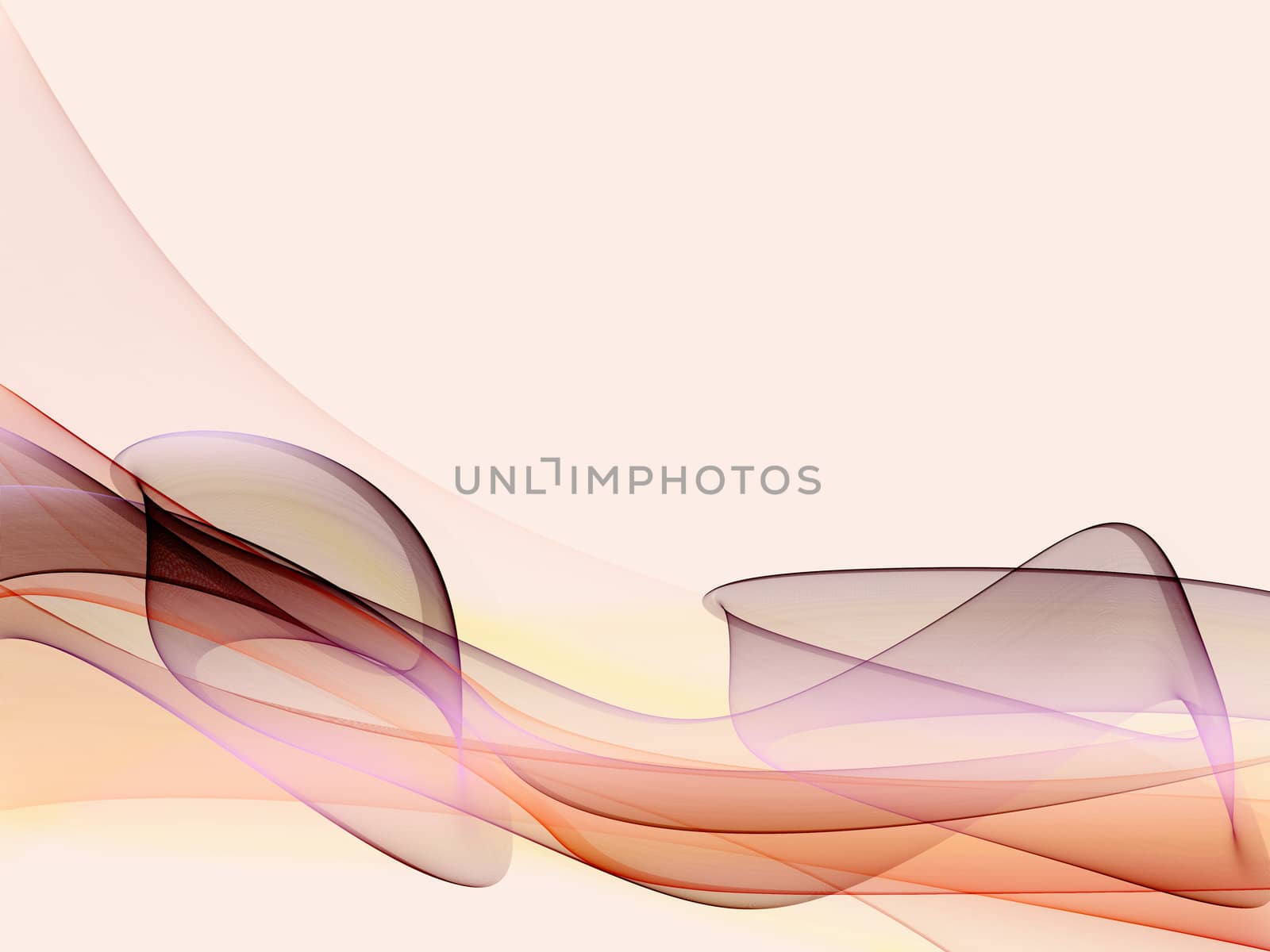 An abstract illustration of shapes in different colors on light purple background