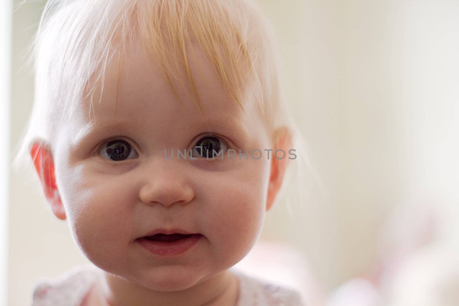 Portret of little smiling girl
