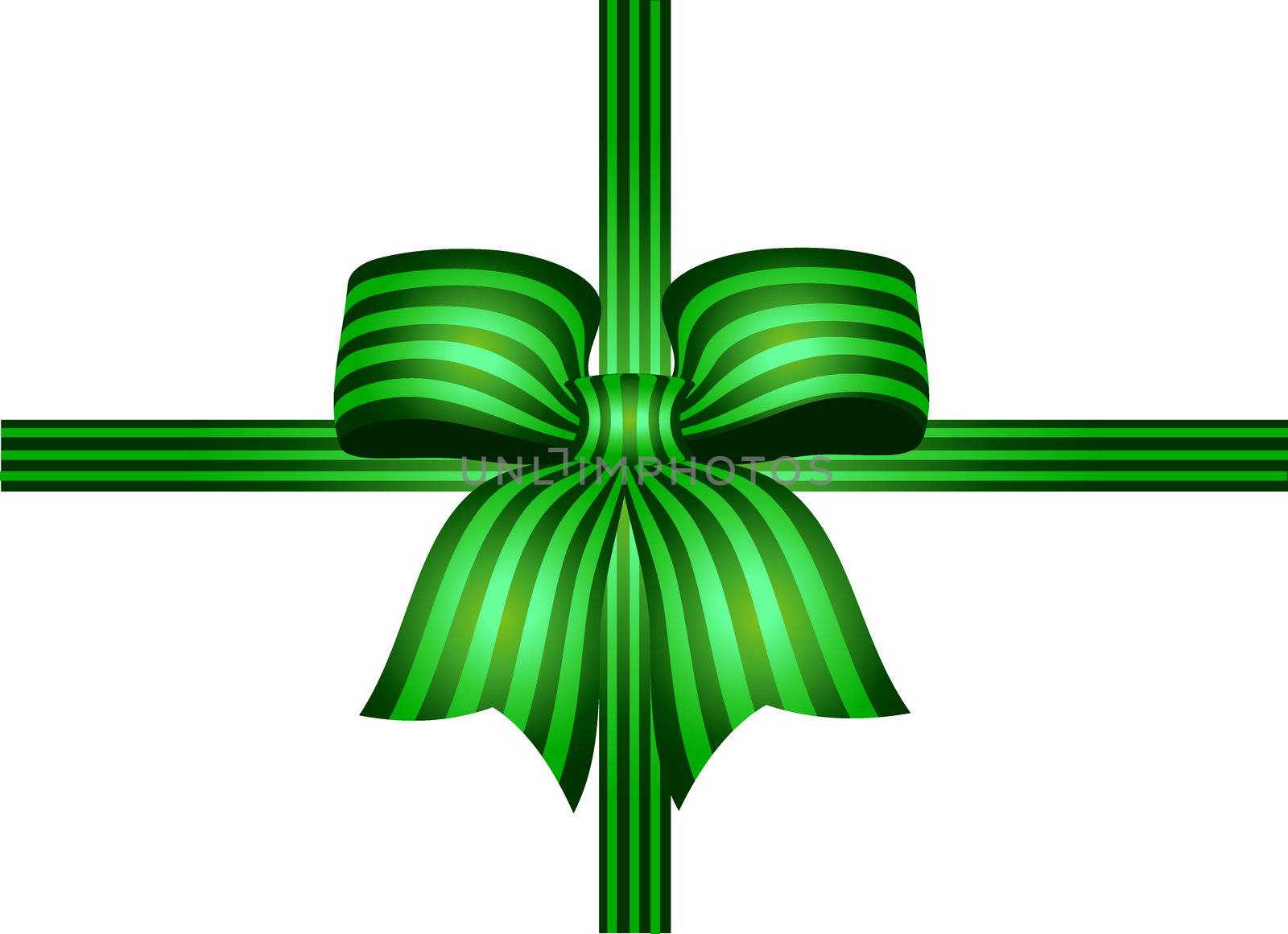 dark green ribbon with green stripes by peromarketing