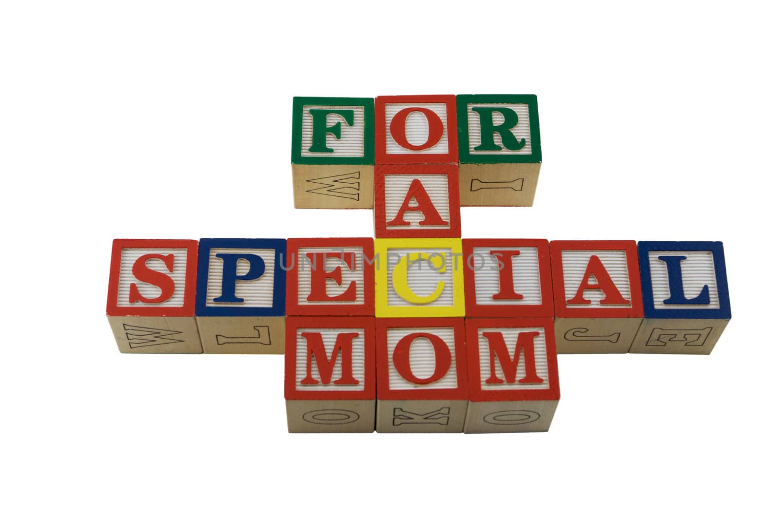 For a special mothers day in alpabet blocks by bobkeenan