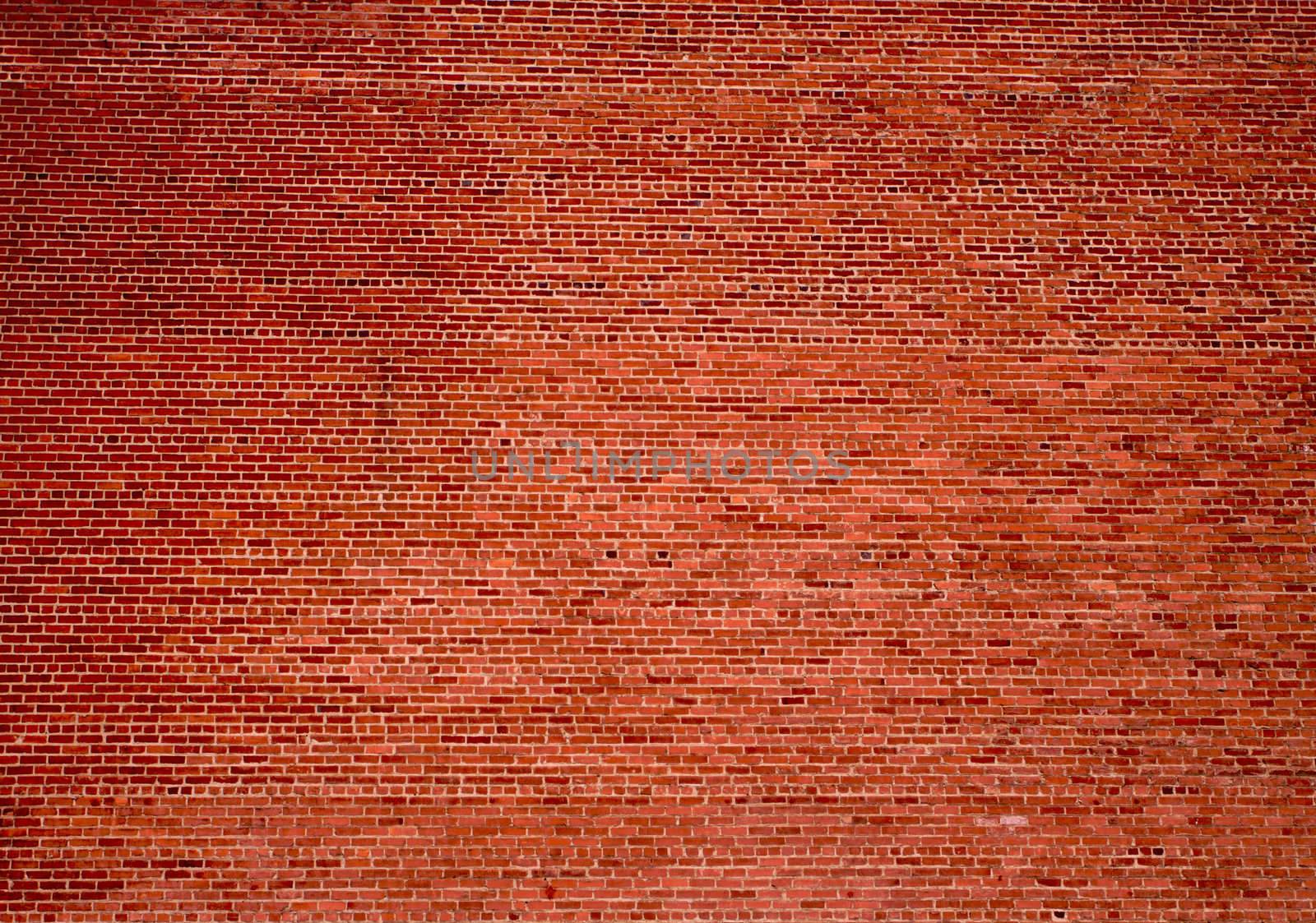Huge brick backround wall from an old building in Sacramento California