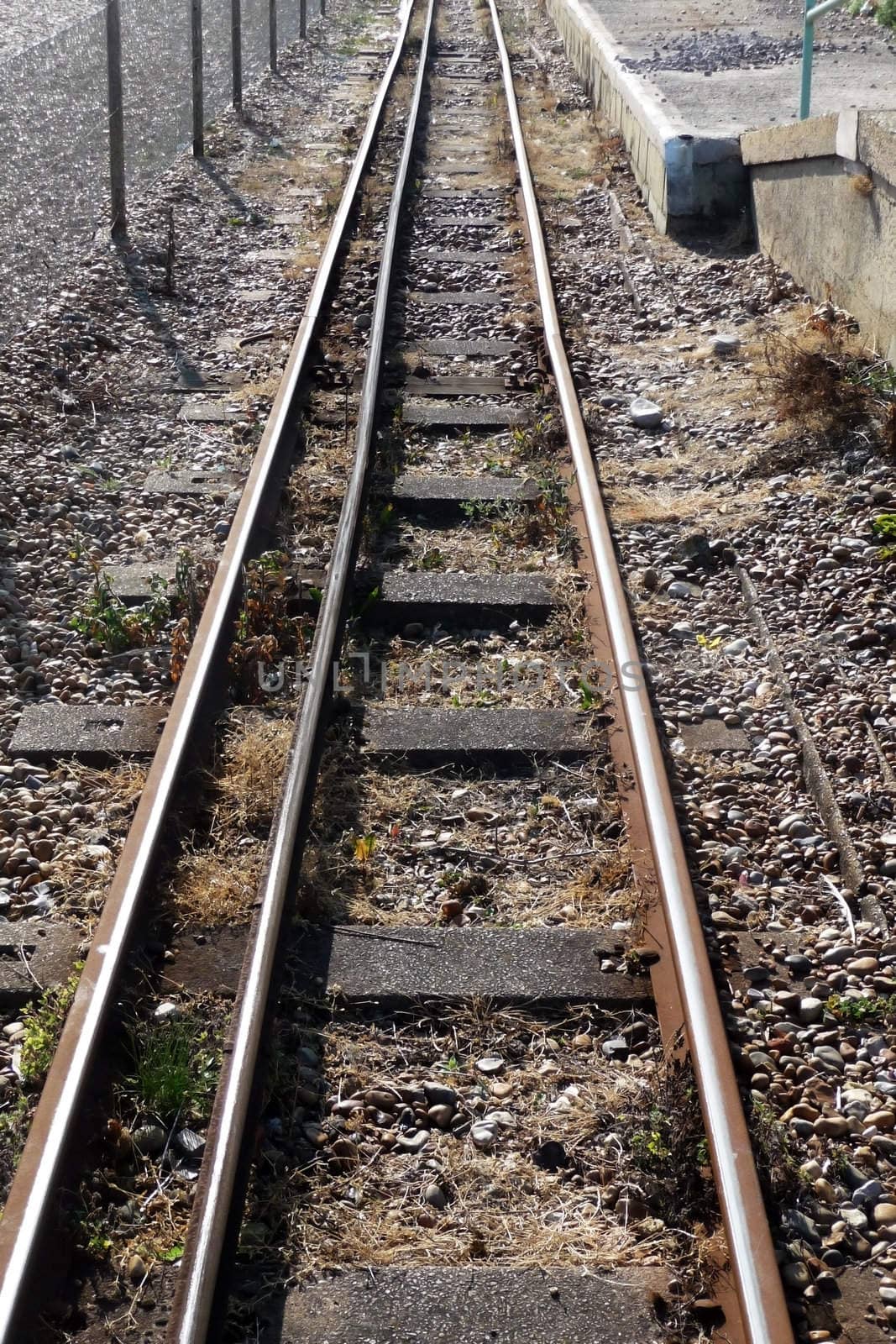 Part of the historic Volks Electric railway on Brightons coast.