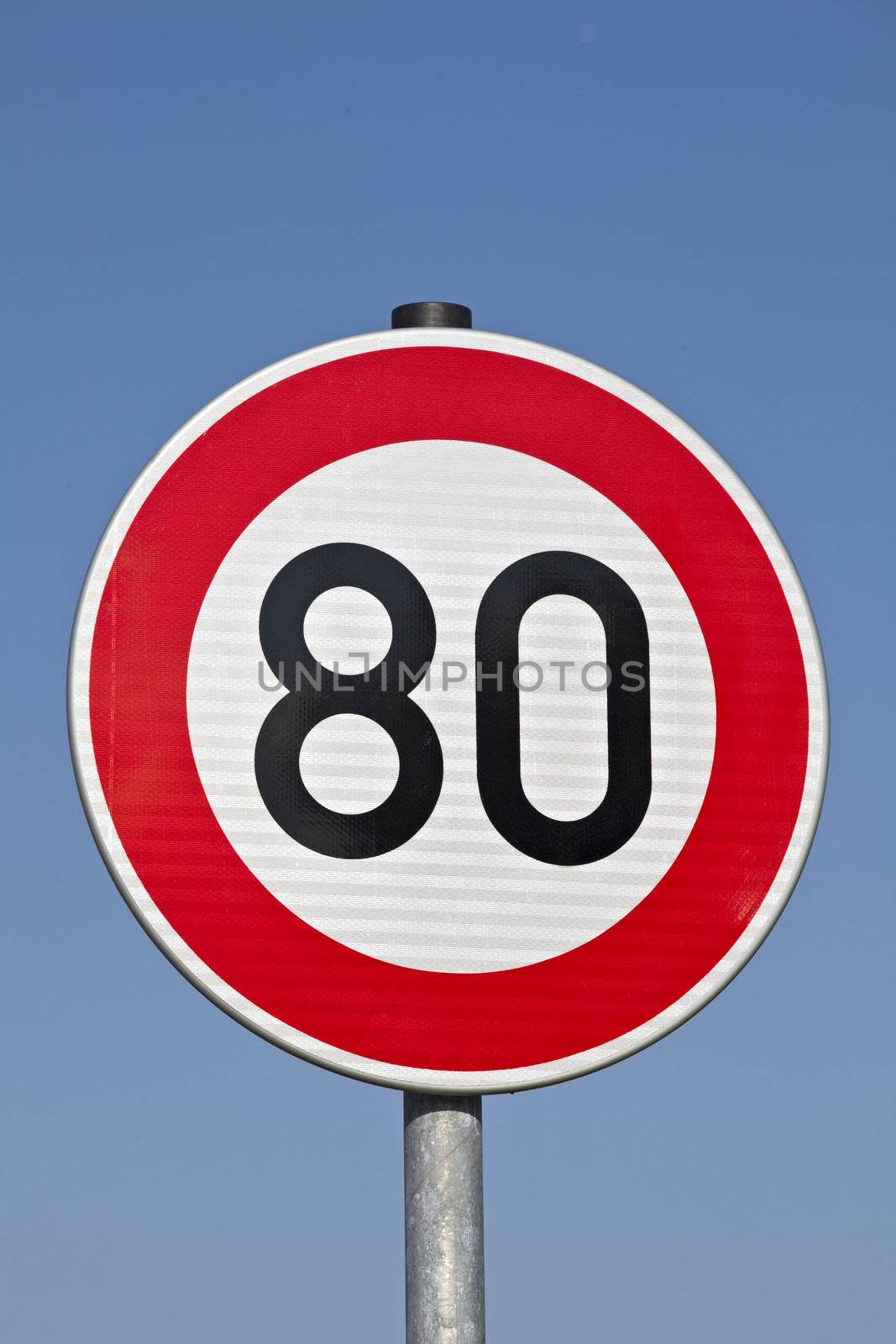 german speed limit traffic sign by bernjuer