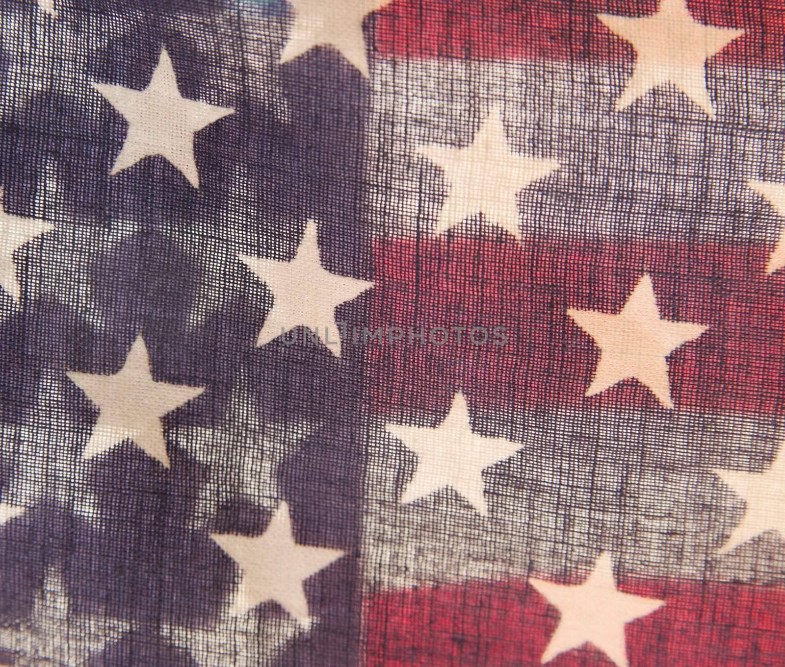 U.S. flag overlaid with another