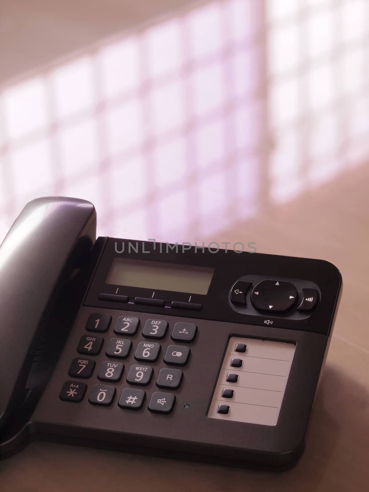 close up of a telephone