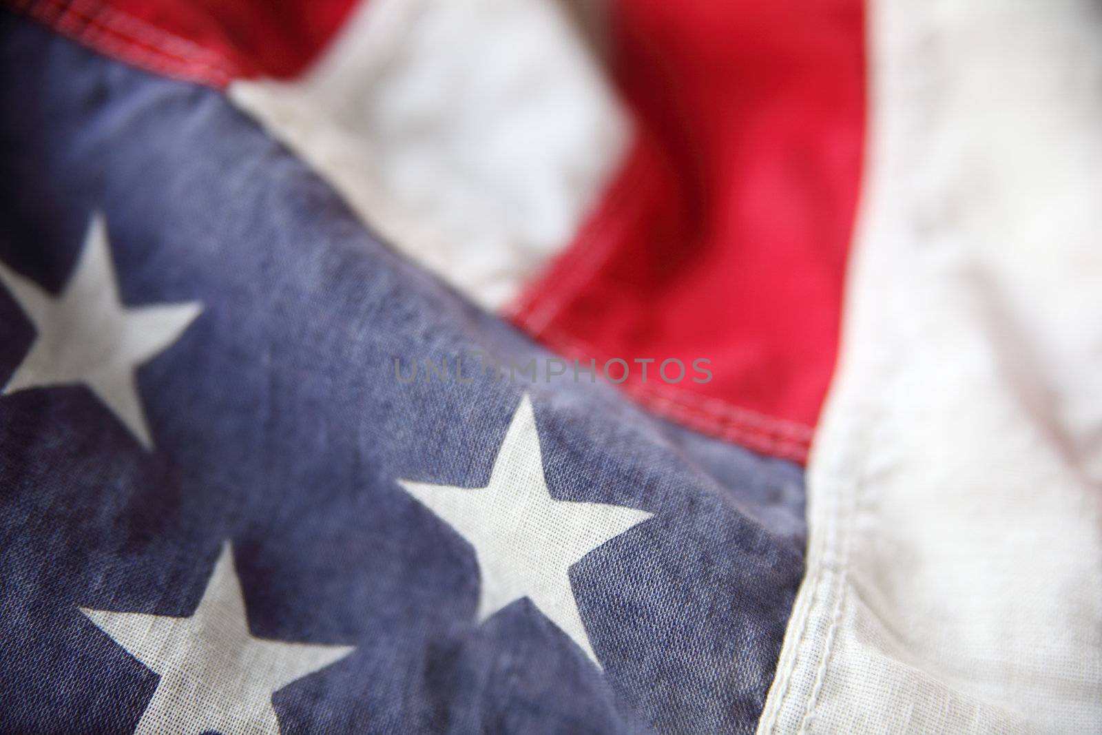 detail of an old American flag suitable for a background