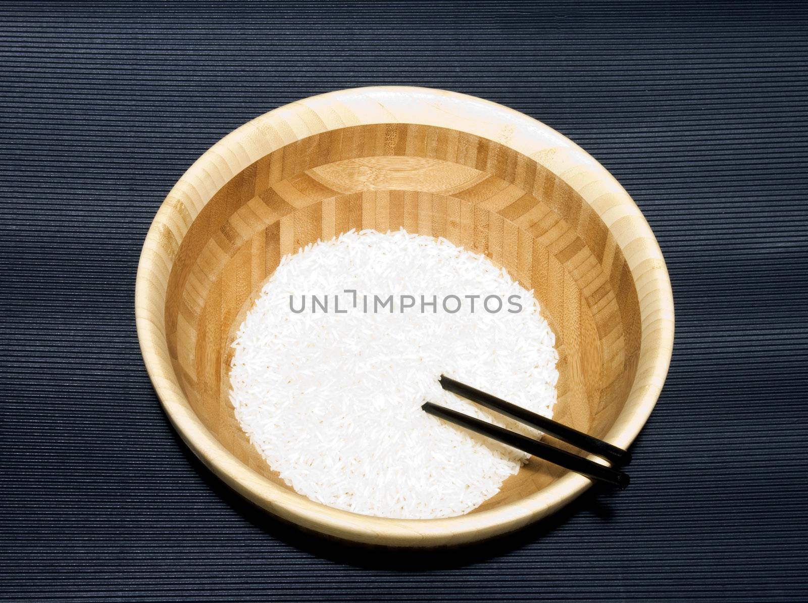 Close up of a plate full of white rice 
