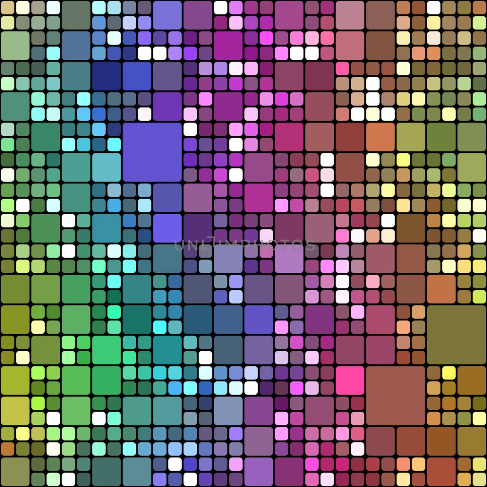 seamless texture of cubes in different colors