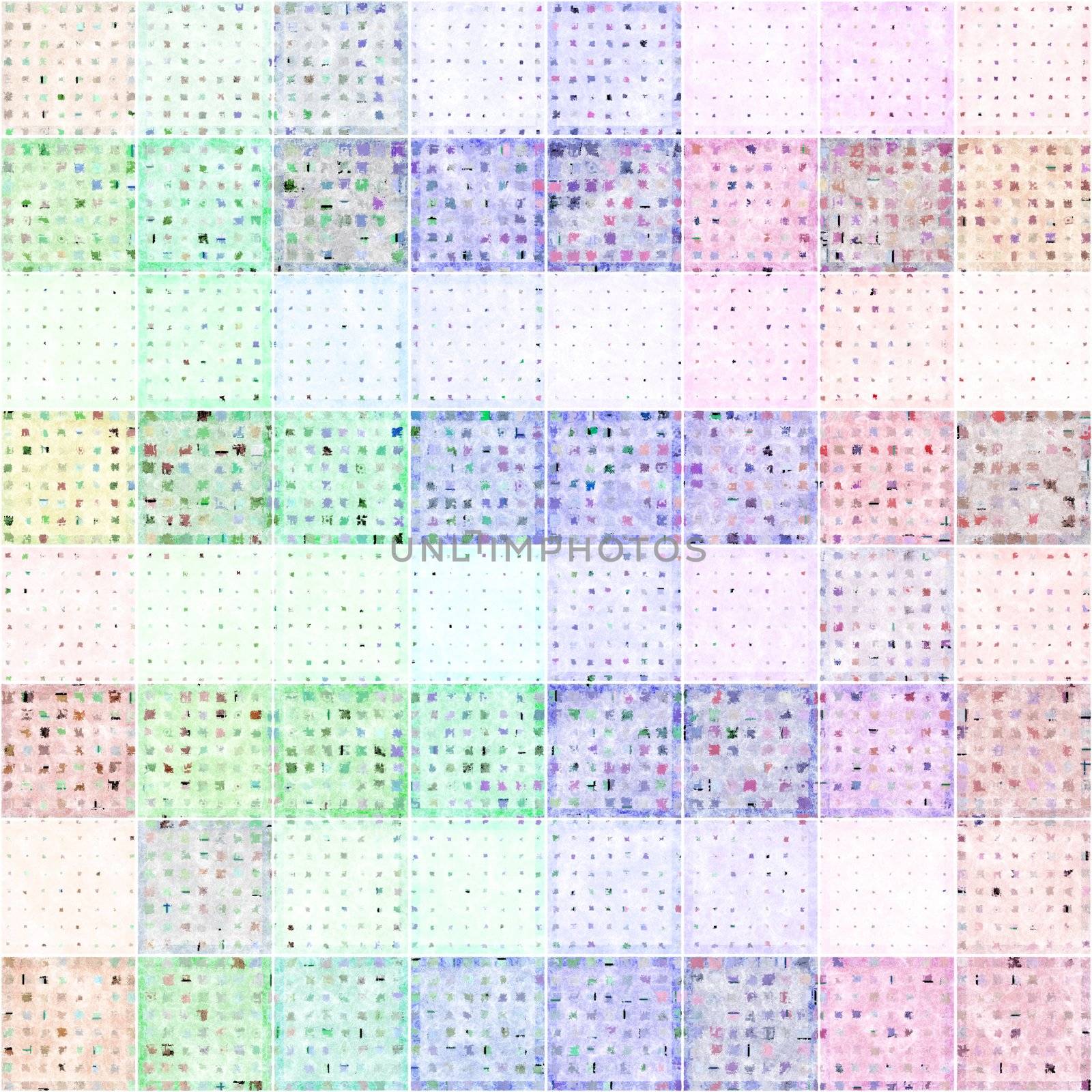 seamless texture of grunge blocks in pastel colors