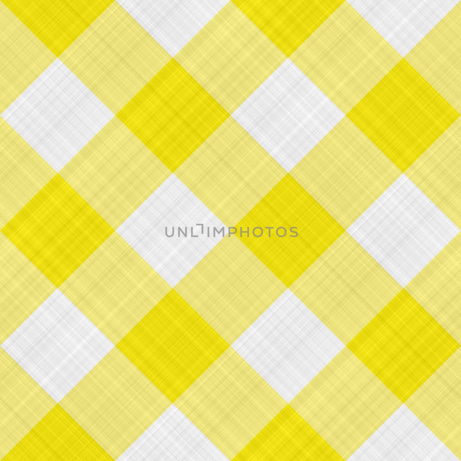 seamless texture of yellow and white blocked tartan cloth