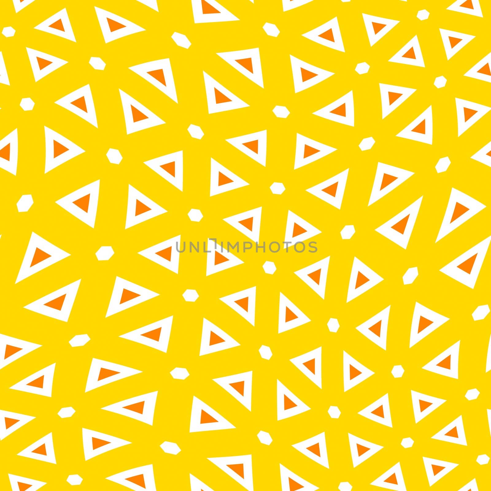 seamless texture of white and brown angle shapes on yellow
