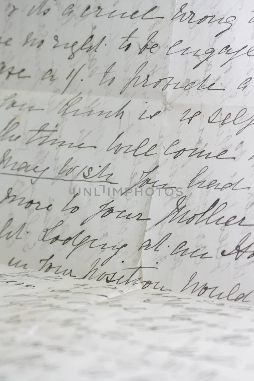 Detailed image of handwritten text (recreated by self). Script lettering on paper